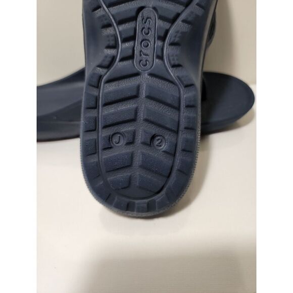 Crocs Thong Sandals Blue Size J2 - Picture 6 of 6
